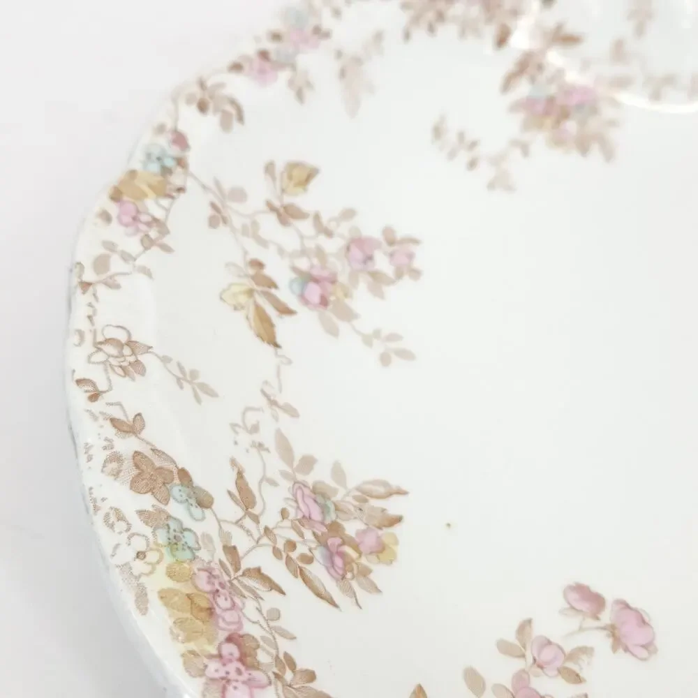 Antique Ridgeways Oval Platter Tray Pink Ditsy‎ Floral Valentines Wall Decor 16
